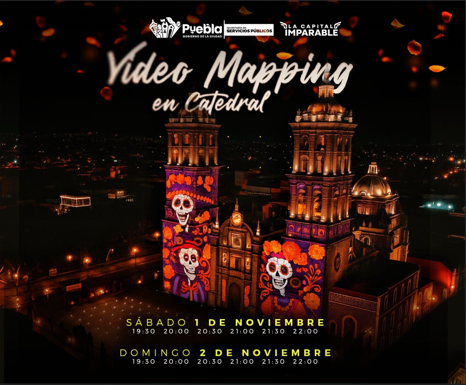 Este 1 y 2 de noviembre se proyectará un videomapping conmemorativo al Día de Muertos Este 1 y 2 de noviembre se proyectará un videomapping conmemorativo al Día de Muertos