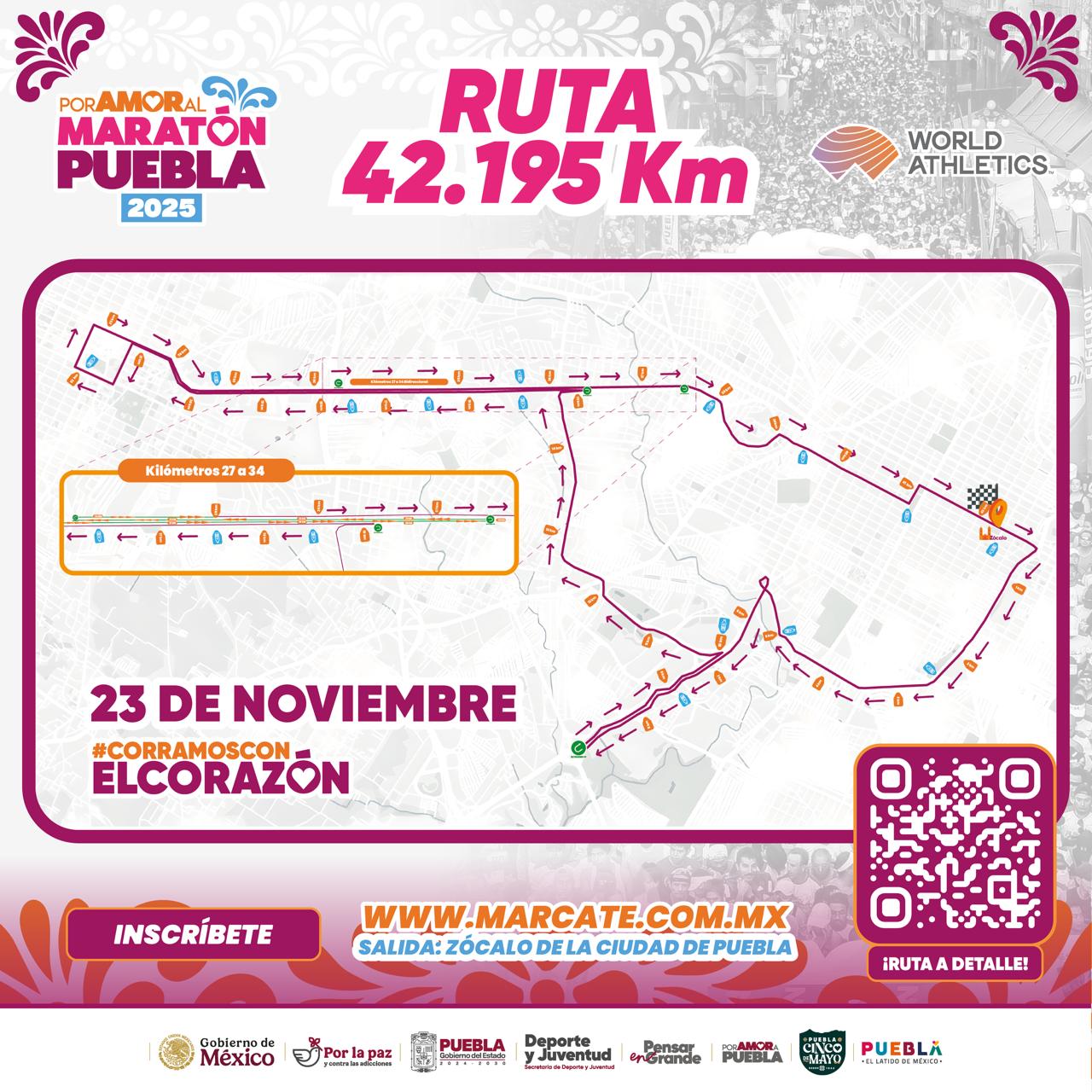 Puebla en el panorama internacional con Maratón 2025, fiesta deportiva familiar