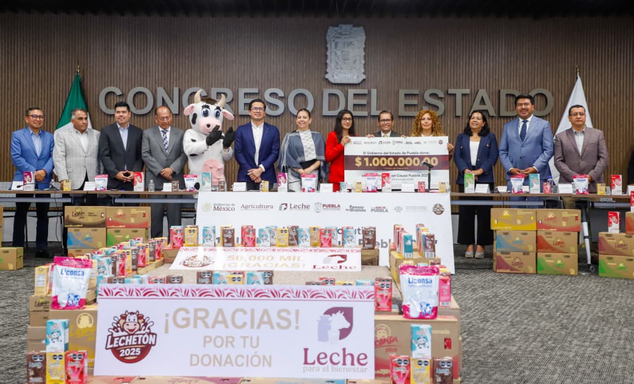 Lechetón con Causa Puebla 2025: solidaridad que alimenta el futuro