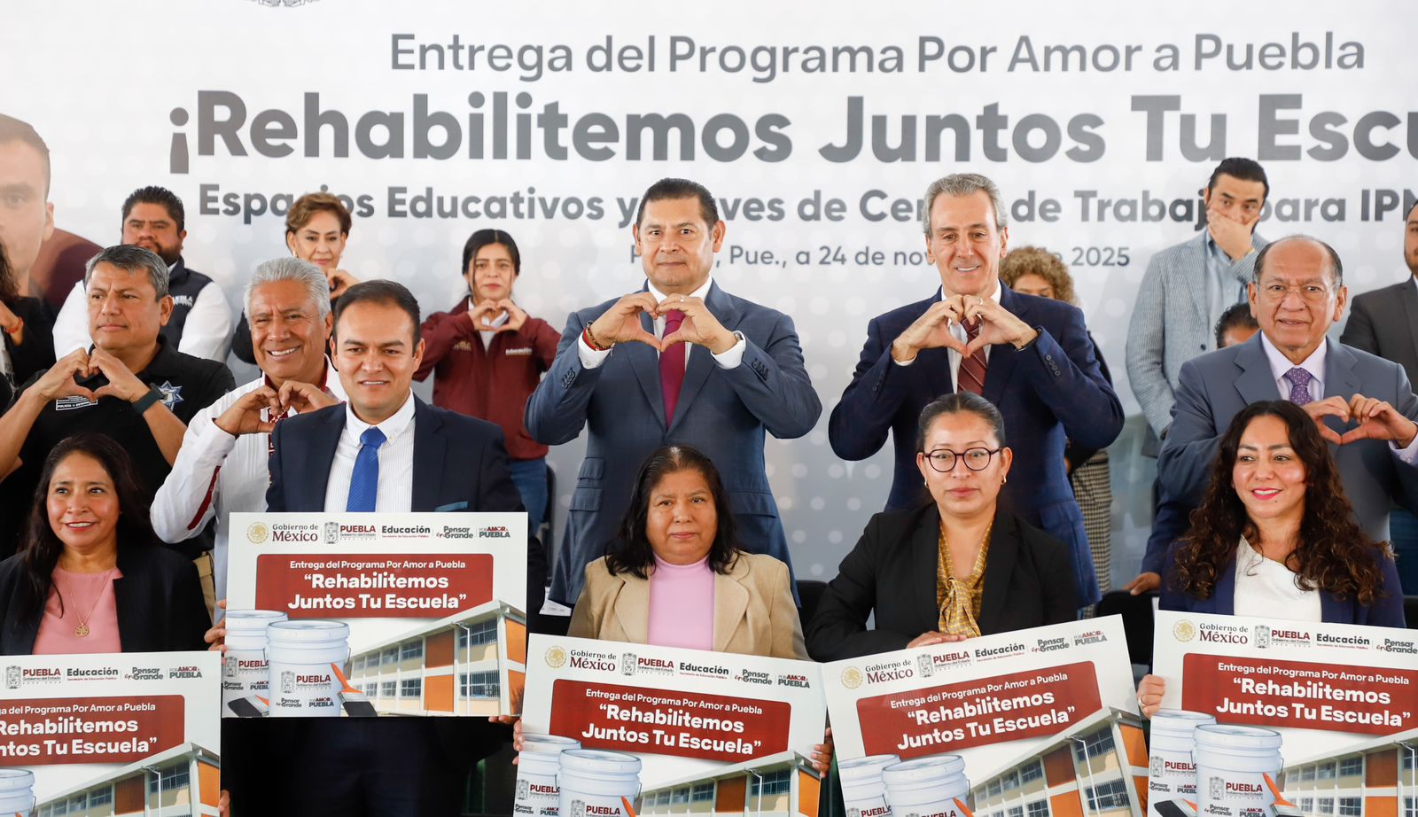 Gobierno de Puebla brinda bienestar y seguridad con dignificación de 107 planteles educativos