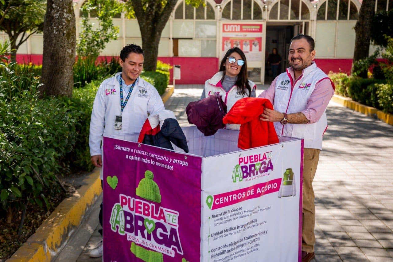 Unidad Médica Integral del SMDIF se suma a campaña “Puebla te abriga, dona una chamarra” Unidad Médica Integral del SMDIF se suma a campaña “Puebla te abriga, dona una chamarra”