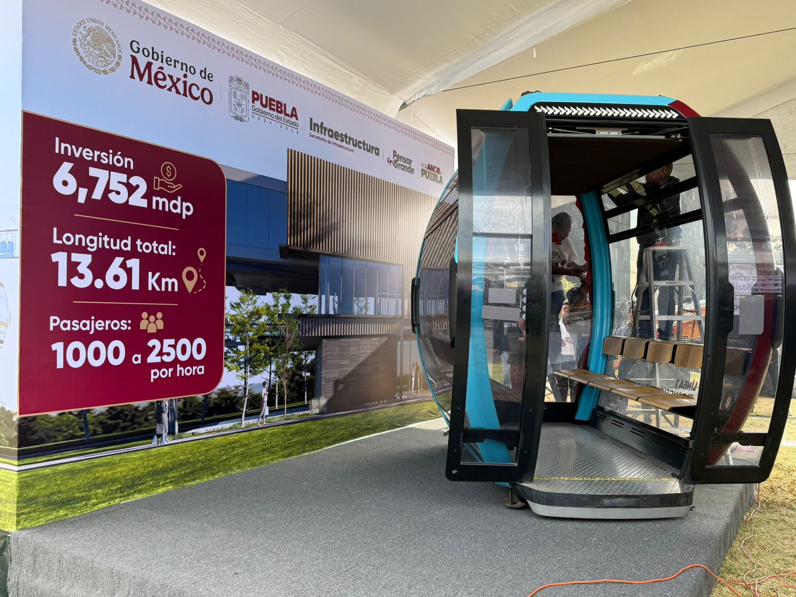 Hasta 90 mil personas al día serán movilizadas con el Sistema de Transporte por Cable