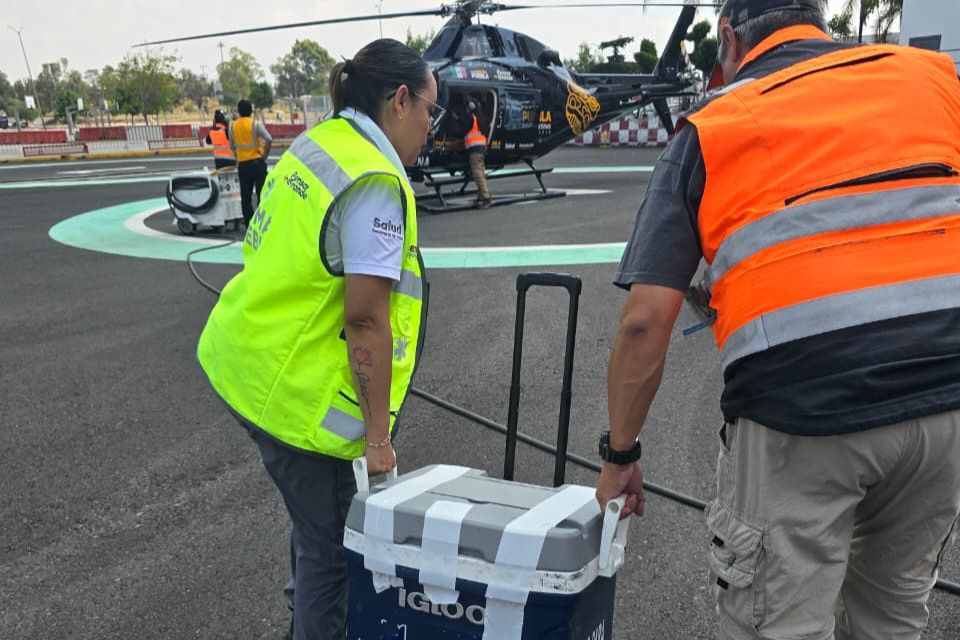 Traslado exitoso de hígado de Puebla a México