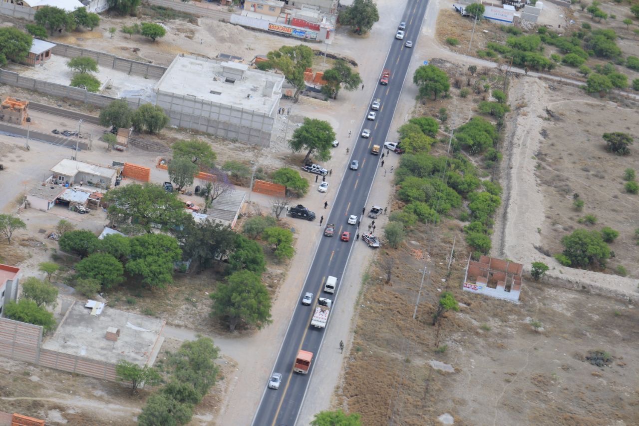 Por aire y tierra, se refuerza la seguridad en carretera federal Puebla-Tehuacán