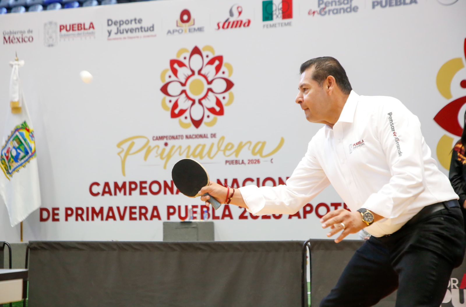 Campeonato nacional de tenis de mesa en Puebla rompe récord de participación