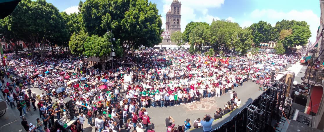 Puebla respalda a la presidenta Sheinbaum a dos años del triunfo
