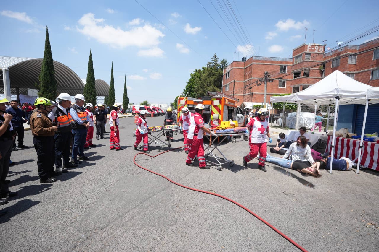 Evacuadas más de 12 mil personas en primer Simulacro Nacional 2026 en Puebla capital