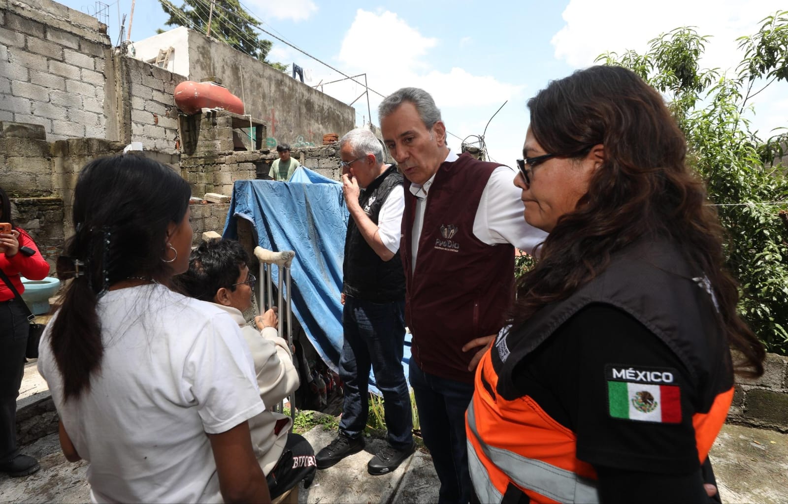 Inspecciona Chedraui labores en el vaso regulador Puente Negro, así como afectaciones en la zona
