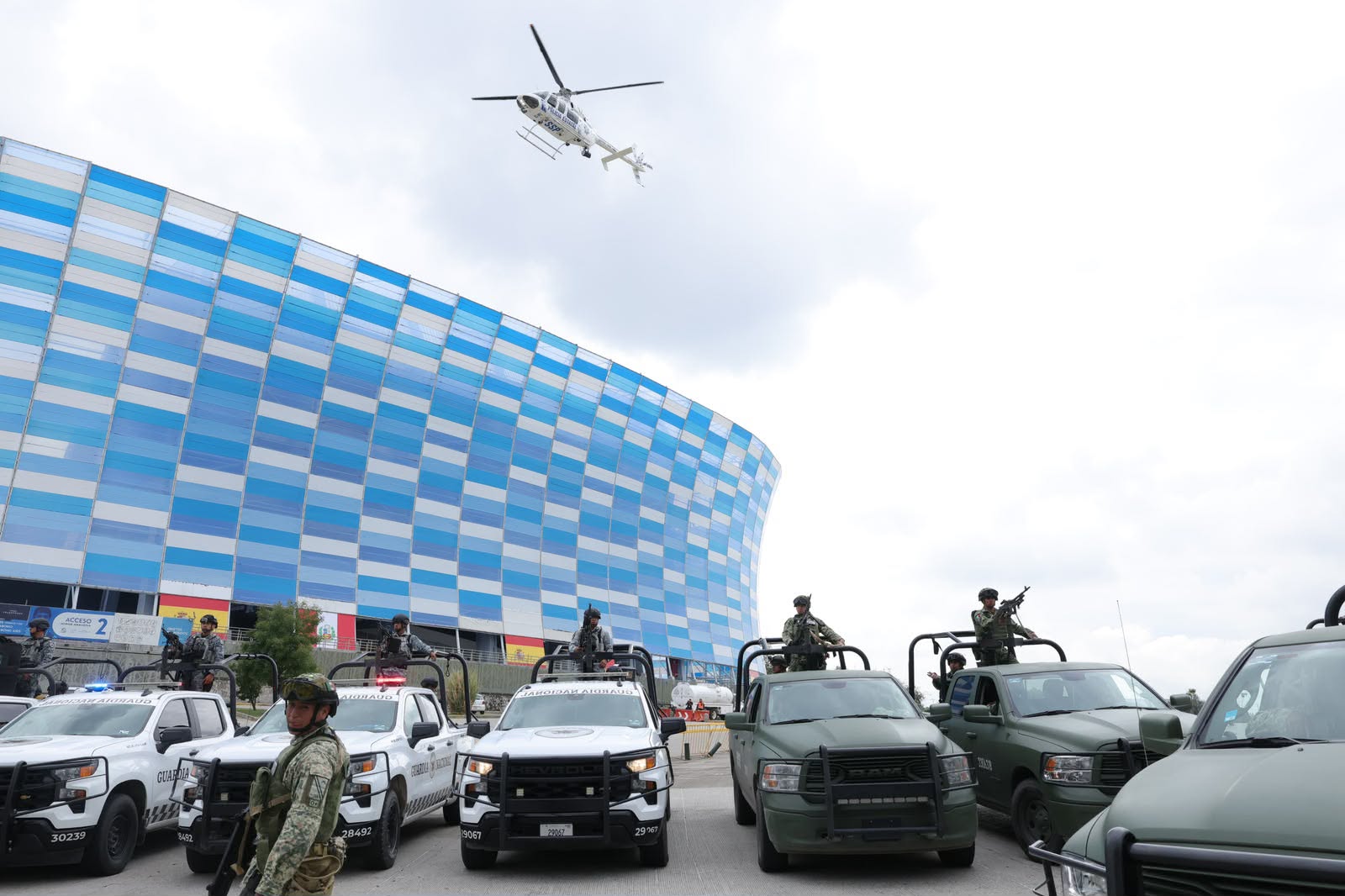 Refuerzan seguridad por aire-tierra en la capital
