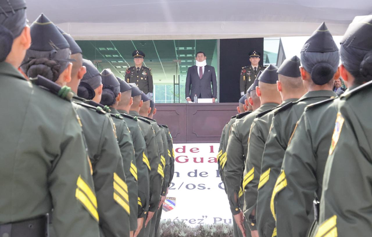 Refrenda gobierno estatal alianza con la Guardia Nacional