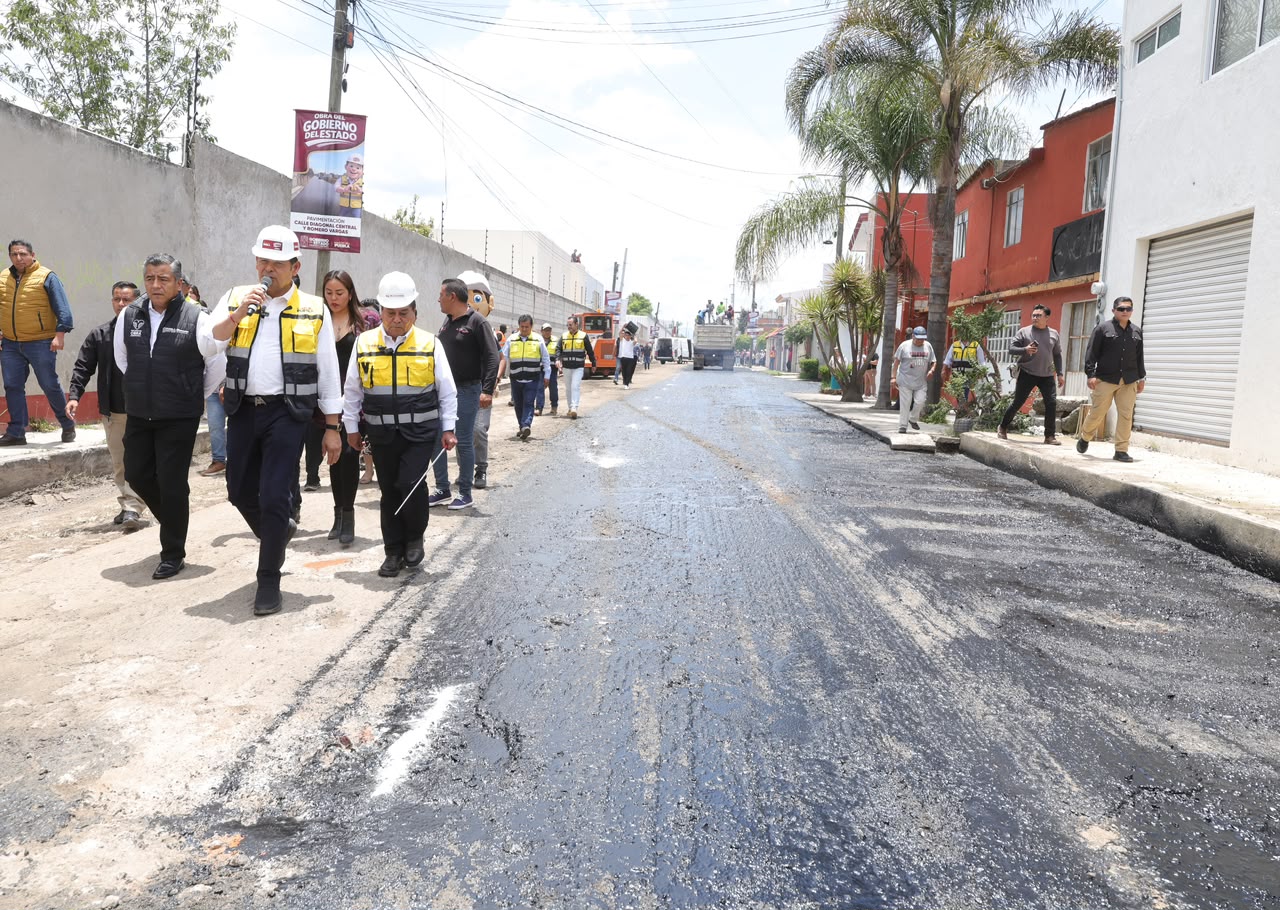Gobierno estatal acelera transformación vial en juntas auxiliares