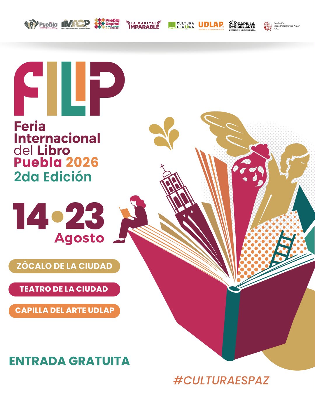 Presentan la segunda edición de la Feria Internacional del Libro Puebla 2026 Presentan la segunda edición de la Feria Internacional del Libro Puebla 2026