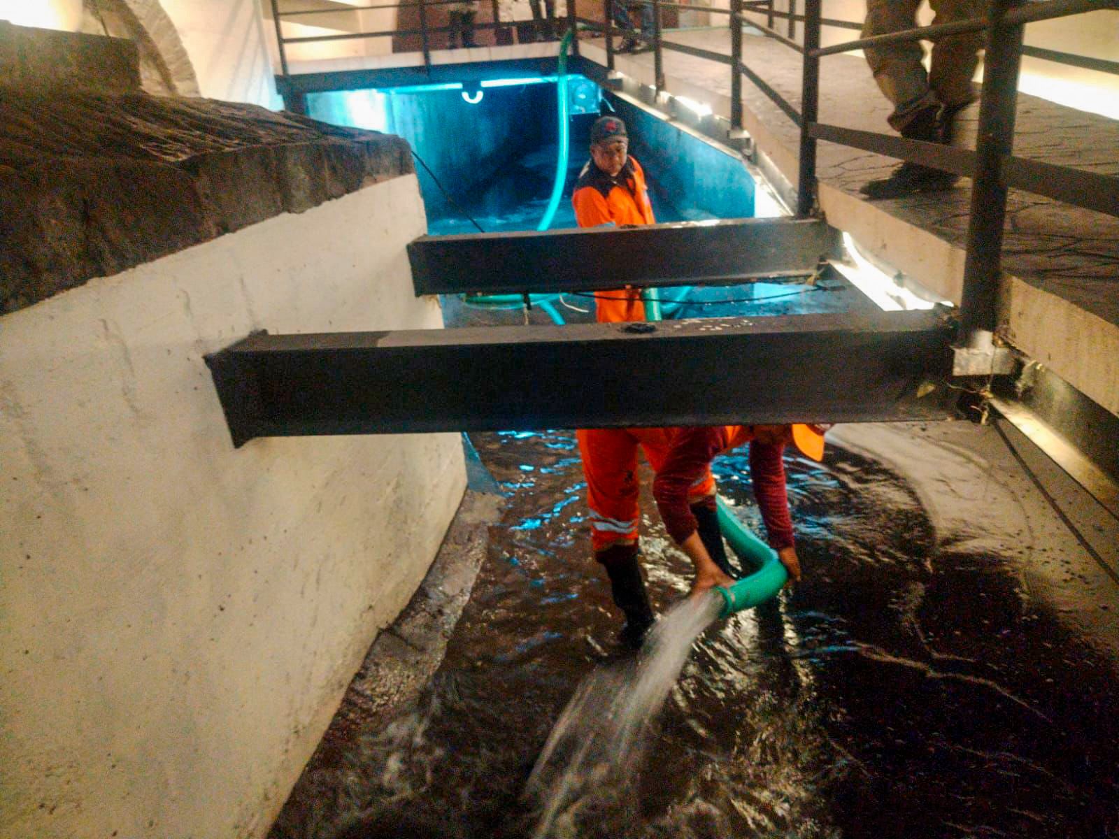 Gobierno municipal de Puebla efectuó labores de lavado en el Puente de Bubas