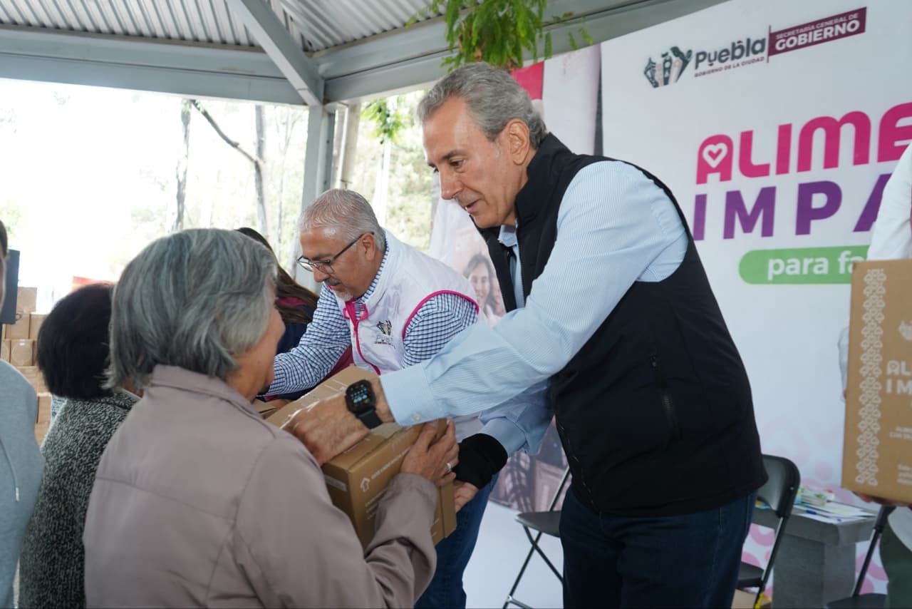 Entrega masiva del programa “Alimentación Imparable” en la junta auxiliar Ignacio Zaragoza